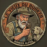 Le Vieux du Bunker, à la radio avec son chien